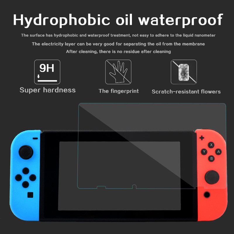 2tk karastatud klaas Nintendo Switchi jaoks ekraanikaitsekile NS Switchi jaoks kriimustusvastane LCD-ekraani kaitsekile 9H kaitsekile