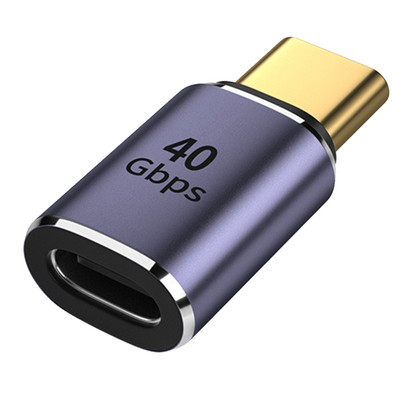 USB C vīrišķais–sieviešu adapteris, īpaši mazs, 40 Gbps ātra datu pārsūtīšana, 100 W ātra uzlāde, 10 GB faili, 5 sekunžu pārraide