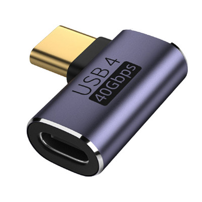 USB C vīrišķais–sieviešu adapteris, īpaši mazs, 40 Gbps ātra datu pārsūtīšana, 100 W ātra uzlāde, 10 GB faili, 5 sekunžu pārraide