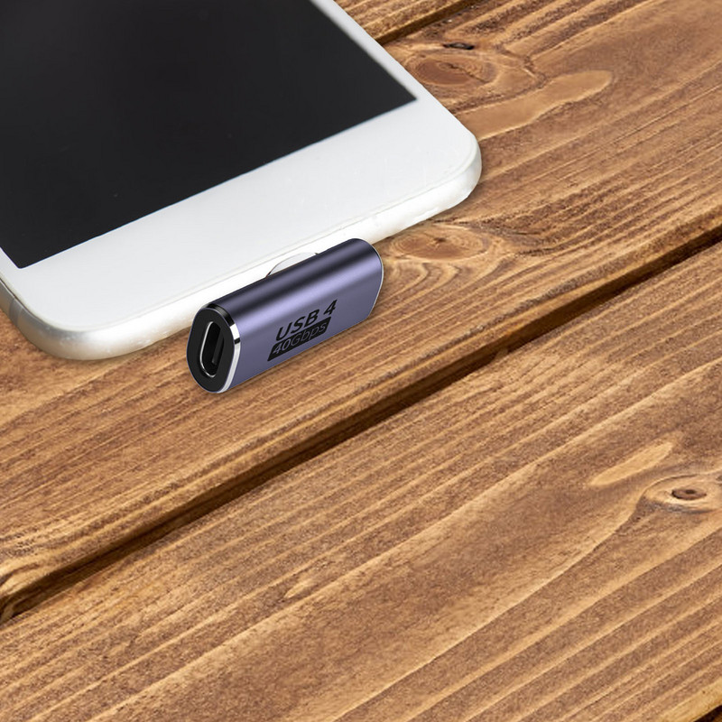 USB C vīrišķais–sieviešu adapteris, īpaši mazs, 40 Gbps ātra datu pārsūtīšana, 100 W ātra uzlāde, 10 GB faili, 5 sekunžu pārraide