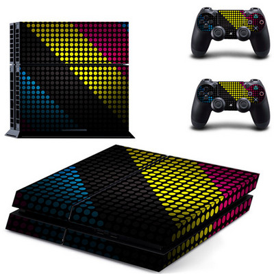 Plavo bijela srebrna metalna zlatna PS4 skin naljepnica naljepnica za DualShock PlayStation 4 konzolu i 2 kontrolera PS4 skin naljepnica vinil