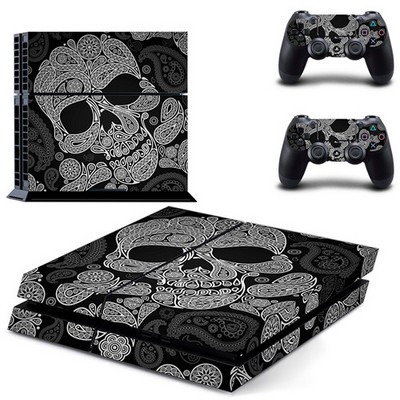 Plavo bijela srebrna metalna zlatna PS4 skin naljepnica naljepnica za DualShock PlayStation 4 konzolu i 2 kontrolera PS4 skin naljepnica vinil