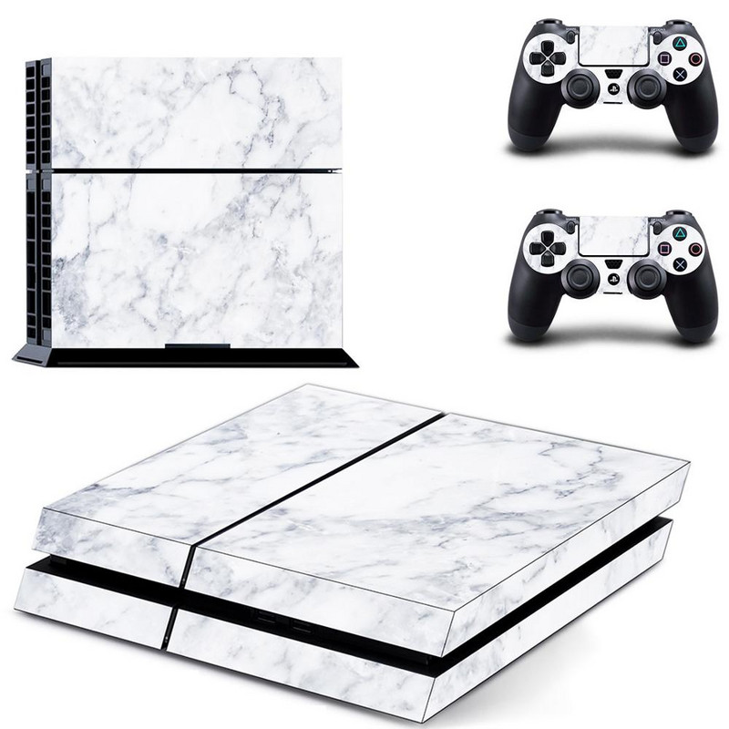Plavo bijela srebrna metalna zlatna PS4 skin naljepnica naljepnica za DualShock PlayStation 4 konzolu i 2 kontrolera PS4 skin naljepnica vinil