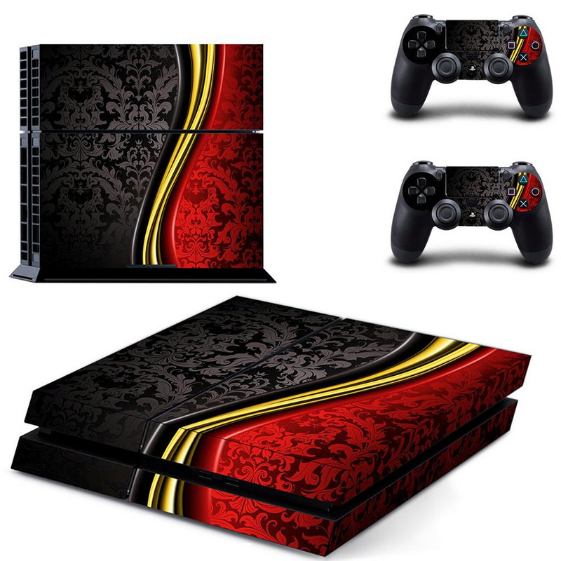 Plavo bijela srebrna metalna zlatna PS4 skin naljepnica naljepnica za DualShock PlayStation 4 konzolu i 2 kontrolera PS4 skin naljepnica vinil