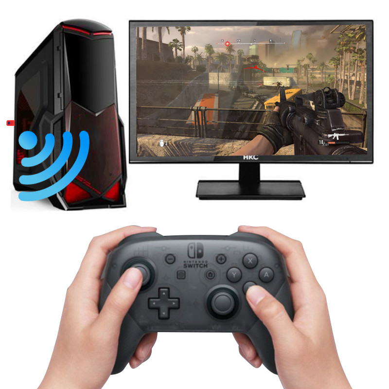 DATA FROG vezeték nélküli vezérlő USB-adapter Nintendo Switch OLED-hez/Switch Lite/Android TV-dobozhoz/PC Gamepad vevőegységhez