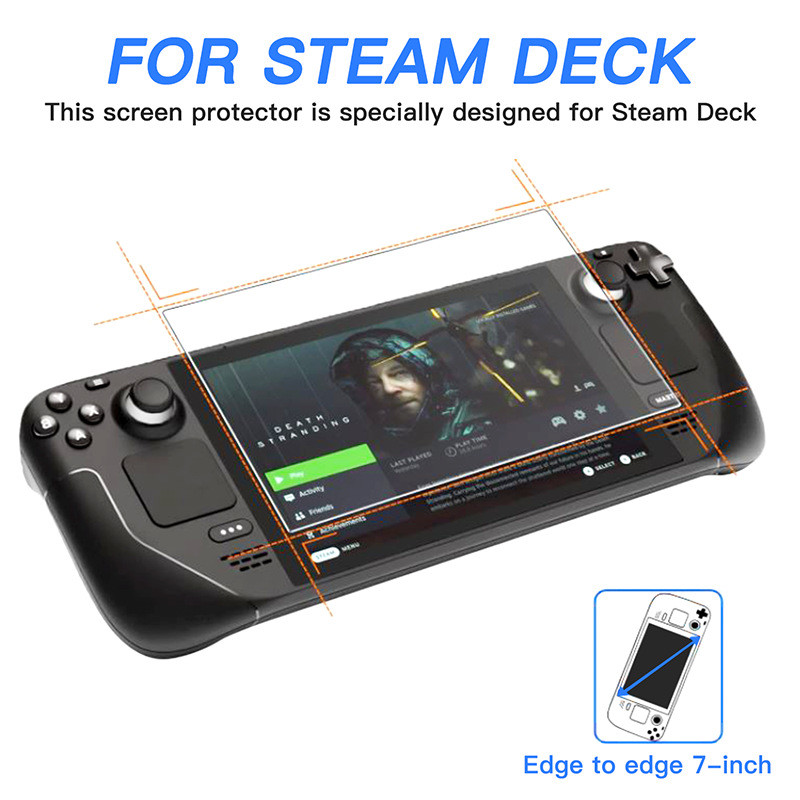 Edzett üveg védőfólia védőfólia Anti Blue Ray képernyővédő fólia Steam Deck játékkonzol Steam Deck tartozékokhoz