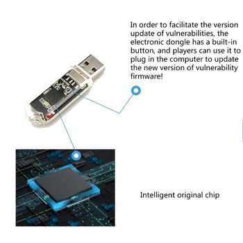 Προσαρμογέας USB για P4 9.0 Wi-Fi, Ηλεκτρονικός δέκτης σκύλου USB, ρωγμή με ένα κλειδί