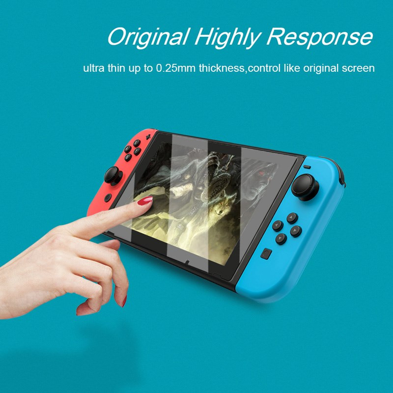 Protector ecran din sticla securizata Switch Premium Film compatibil Nintendo Switch Protector temperat pentru Switch Oled