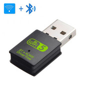 USB Wifi Bluetooth Adapter Mini 600 Mbps illesztőprogram nélkül 2 az 1-ben Dongle Dual Band 2,4/5,8 GHz PC-hez/laptop Wifi Bluetooth Adapterhez