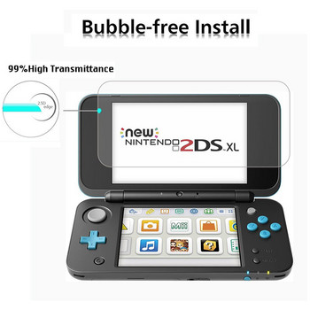 Προστατευτικό οθόνης για Nintendo Νέο 2DS XL LL 2DSXL 2DSLL Πάνω+κάτω κονσόλα παιχνιδιών Προστατευτικό φιλμ 9H HD Tempered Glass