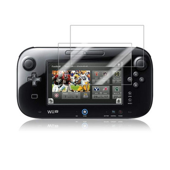 3 τεμ Clear Screen Protector Film for Nintendo Wii U Gamepad Remote Controller Anti-scratch Screen Protectors