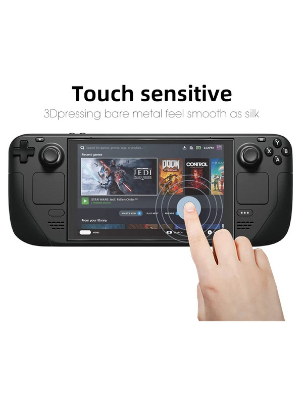 DATA FROG skaidri ekrano apsauga, skirta Steam Deck grūdinto stiklo dėklui, ekrano apsauganti nuo įbrėžimų plėvelė, skirta garų denio priedams