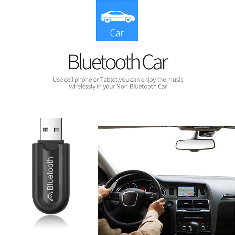Δέκτης ήχου Bluetooth διπλής εξόδου Ασύρματο USB Δέκτης μουσικής Προσαρμογέας Aux