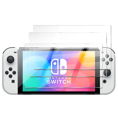 1-3 csomag védő edzett üveg Nintend Switch OLED képernyővédő fólia Nintendos Switch Lite NS üvegtartozékokhoz