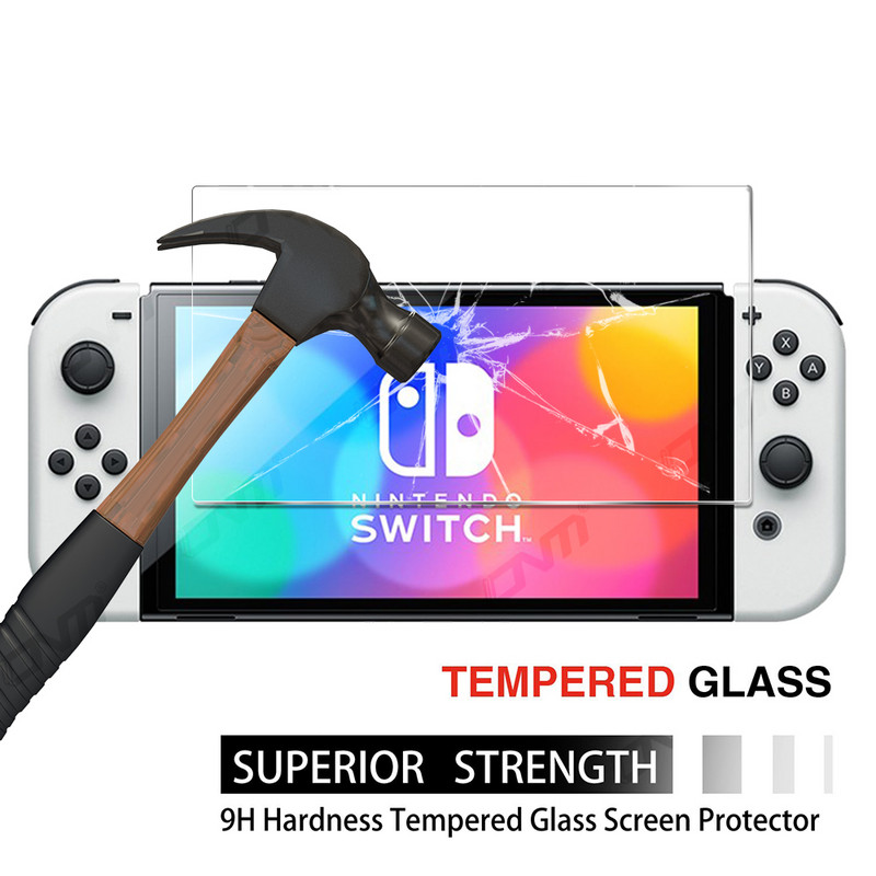 1-3 csomag védő edzett üveg Nintend Switch OLED képernyővédő fólia Nintendos Switch Lite NS üvegtartozékokhoz
