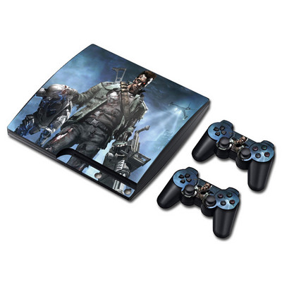 Vinyl Skin cover PS3 vékony bakelit matrica konzolhoz és kontroller matricához