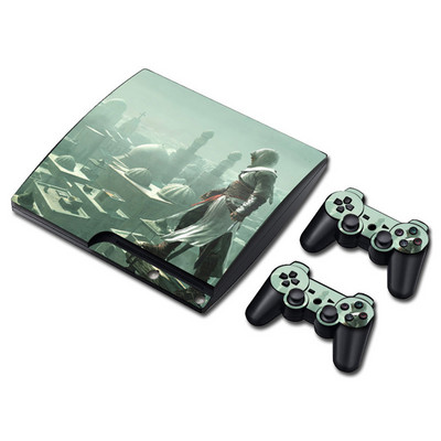 Vinyl Skin cover PS3 vékony bakelit matrica konzolhoz és kontroller matricához