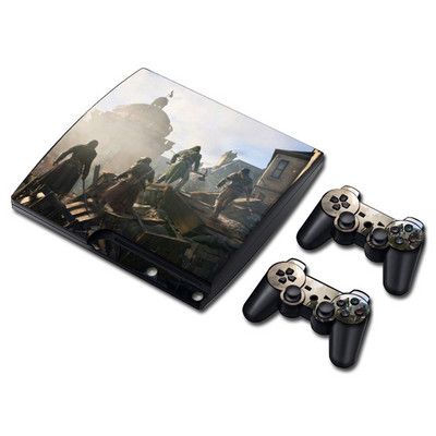 Vinyl Skin cover PS3 vékony bakelit matrica konzolhoz és kontroller matricához