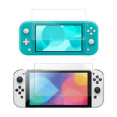 Grūdinto stiklo apsauginė plėvelė skaidri viso ekrano apsauga, skirta Nintend Switch Oled NS Lite dangtelio apsaugos priedams