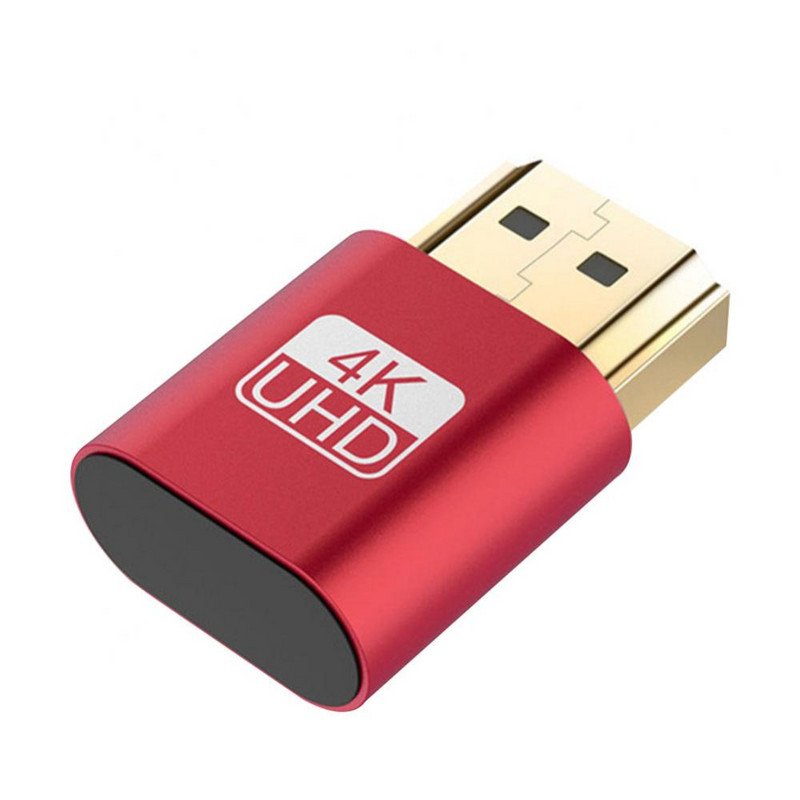 2Gb ar 4K HDMI saderīgs DDC EDID Dummy Plug VGA virtuālā displeja emulatora savienotāja adapteris USB uztvērēja adapteris