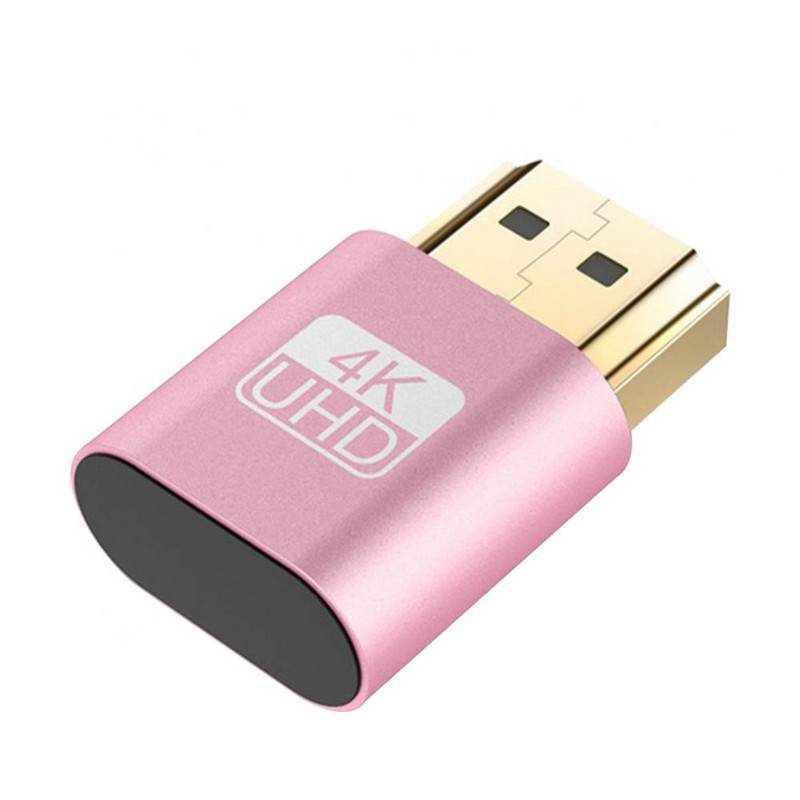 2Gb ar 4K HDMI saderīgs DDC EDID Dummy Plug VGA virtuālā displeja emulatora savienotāja adapteris USB uztvērēja adapteris