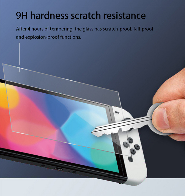 1 csomag védőüveg Nintend Switch edzett üveg képernyővédő fólia Nintendos Switch Oled NS üvegtartozékokhoz