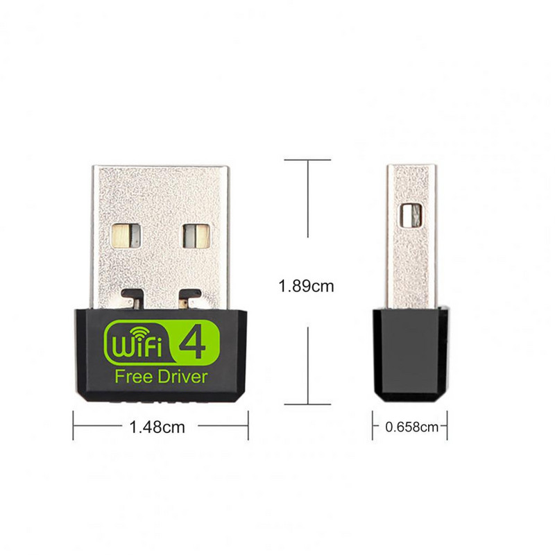 USB WiFi kortelė Mažos energijos sąnaudos Didelė darbinė temperatūra Lengva 150Mbps RTL8188 Greitas belaidis WiFi raktas