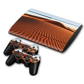 Cool Design Skin Sticker Controllers and Console for PS3 Super slim 4000 Wrap Cover