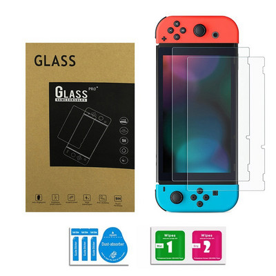 2Pcs Kaljeno staklo za Nintend Switch OLED Zaštitno staklo 9H HD Zaštitno staklo za Nintend Switch Lite Dodaci za igre