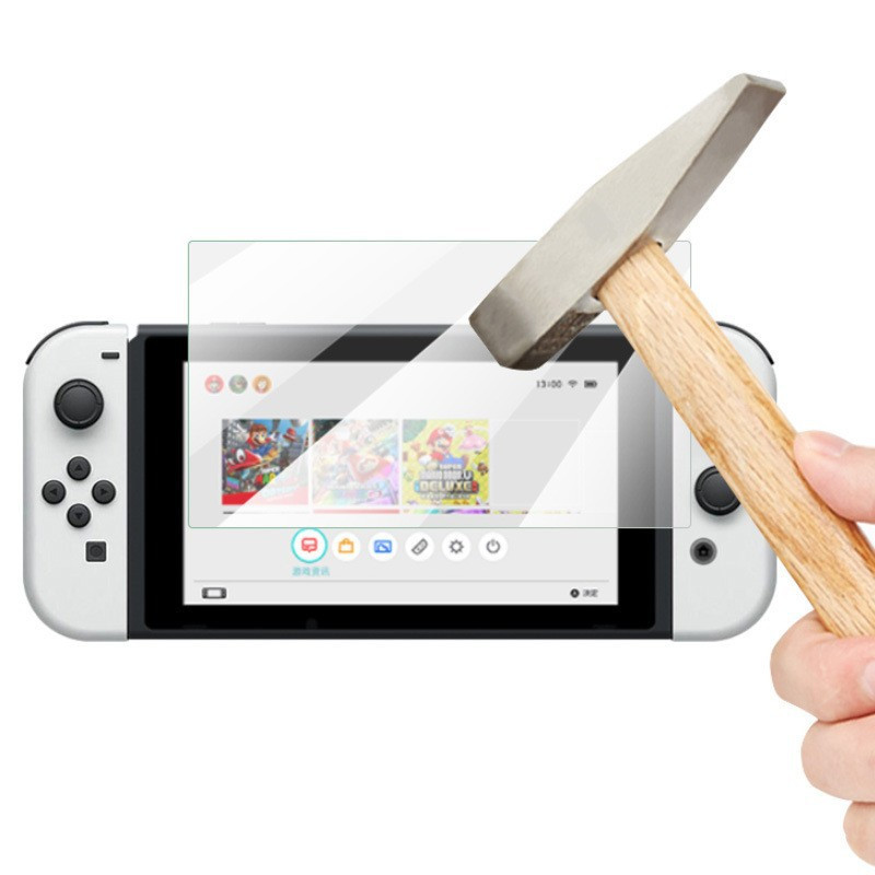 2Pcs Kaljeno staklo za Nintend Switch OLED Zaštitno staklo 9H HD Zaštitno staklo za Nintend Switch Lite Dodaci za igre
