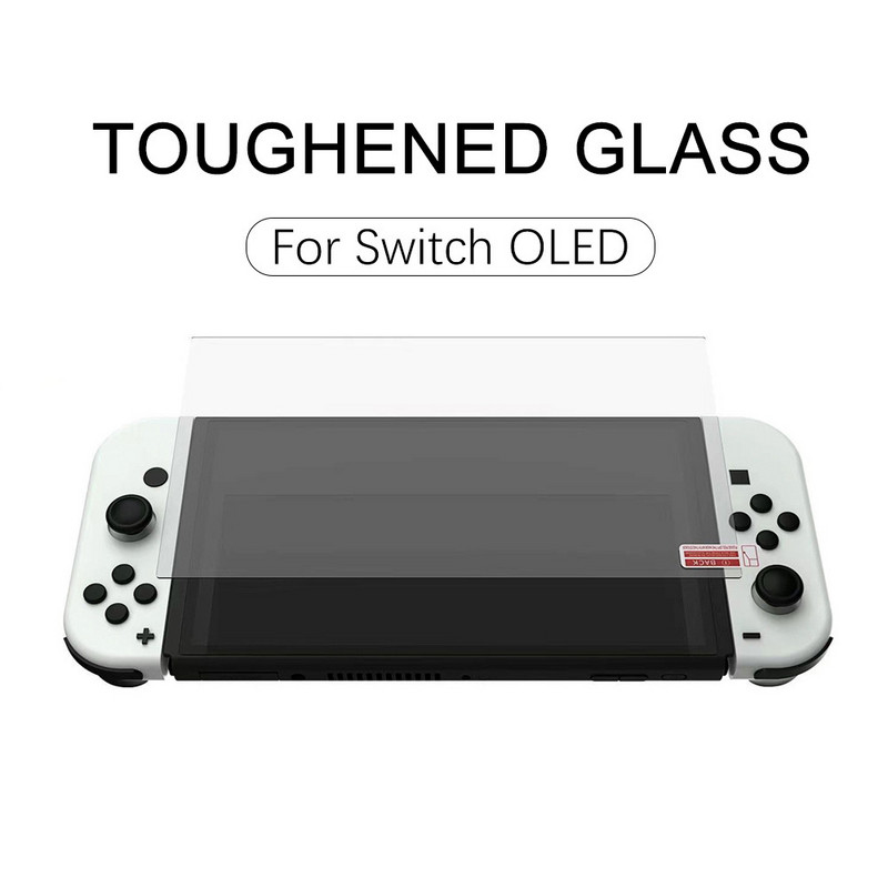 2Pcs Kaljeno staklo za Nintend Switch OLED Zaštitno staklo 9H HD Zaštitno staklo za Nintend Switch Lite Dodaci za igre