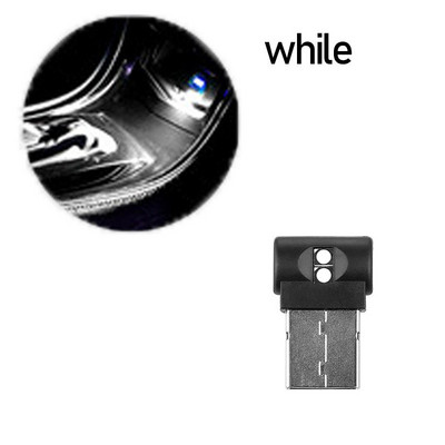 1PC USB Mini Auto Atmosfēras Gaisma USB Bezvadu LED Automašīnas Salons Neona Apkārtējās lampas Automašīnas Salons Rotaslietas Automašīnas Piederumi Salons