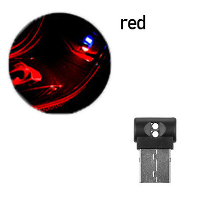 1PC USB Mini Auto Atmosfēras Gaisma USB Bezvadu LED Automašīnas Salons Neona Apkārtējās lampas Automašīnas Salons Rotaslietas Automašīnas Piederumi Salons