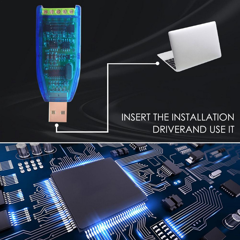 Modul de comunicație convertizor industrial USB la RS232 RS485 Protecție TVS la distanță lungă pentru mai multe sisteme.