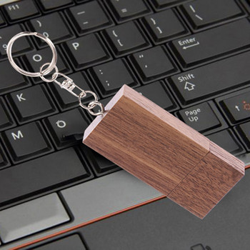 USB флаш устройство Дървено бамбуково USB 2.0 Memory Stick Pen Drive 4GB 8GB 16GB 32GB 64GB USB Stick Pendrive Сватбен подарък
