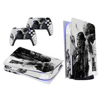 PS5 Disc Edition Skin Sticker за Playstation 5 Console & 2 Controller Decal Cover Винилови защитни скинове Стил