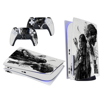 PS5 Disc Edition Skin Sticker за Playstation 5 Console & 2 Controller Decal Cover Винилови защитни скинове Стил