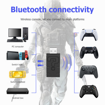 Ελεγκτής παιχνιδιών Μετατροπέας πληκτρολογίου ποντικιού Προσαρμογέας Bluetooth Αξεσουάρ παιχνιδιού για PS4 Ones SW Gamepad Connector Beloader