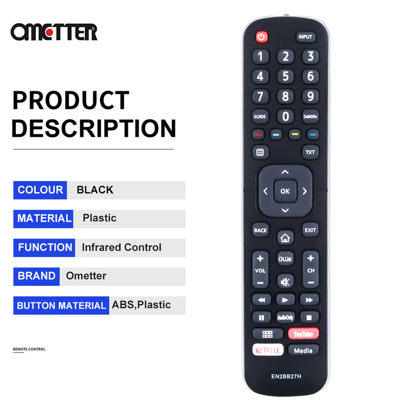 Hisense en2b27 kaugjuhtimispuldi LED-nutiteleri jaoks EN2BB27 EN2BB27HB EN2BJ27H EN2BB27H EN2H27