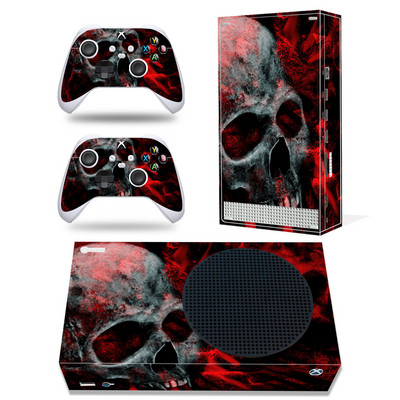 GAMEGENIXX Autocolant de piele Skull Vinyl Decal Cover Set complet pentru consola Xbox Series S și 2 controlere