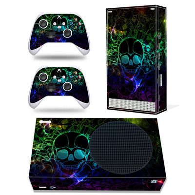 GAMEGENIXX Autocolant de piele Skull Vinyl Decal Cover Set complet pentru consola Xbox Series S și 2 controlere