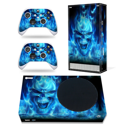 GAMEGENIXX Autocolant de piele Skull Vinyl Decal Cover Set complet pentru consola Xbox Series S și 2 controlere