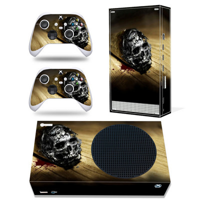 GAMEGENIXX Autocolant de piele Skull Vinyl Decal Cover Set complet pentru consola Xbox Series S și 2 controlere