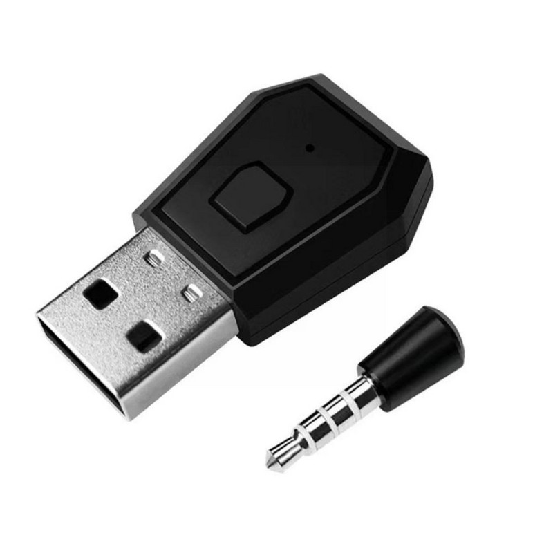 Bluetooth 4.0 saderīgs austiņu adapteris PS4 Gamepad bezvadu brīvroku raidītāja adapteris PS4 spēļu kontrolierim K9K0