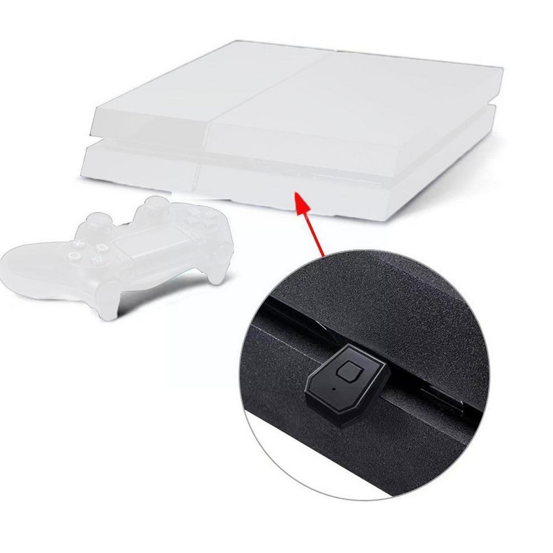 Bluetooth 4.0 saderīgs austiņu adapteris PS4 Gamepad bezvadu brīvroku raidītāja adapteris PS4 spēļu kontrolierim K9K0
