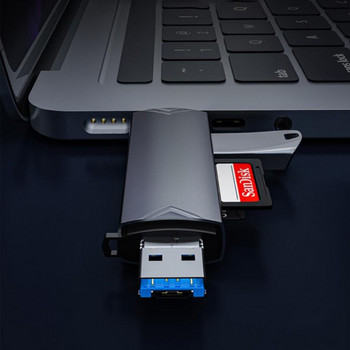 6-ΣΕ-1 USB3.0 Micro-USB Card Reader Hubs USB3.0 & Type-C to TF Card Reader Δεν απαιτείται πρόγραμμα οδήγησης Αξεσουάρ φορητού υπολογιστή υπολογιστή
