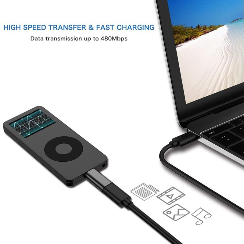 USB C į Mini USB 2.0 Adapteris Type C Motele į Mini USB Vyriškas konvertavimo adapteris Gopro MP3 grotuvams Dash Cam
