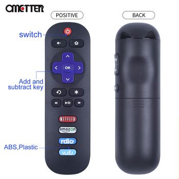 Τηλεχειριστήριο RC280 Για Τηλεόραση Smart LED TCL Roku για Netflix, Hulu, DirecTV Vudu Key 55UP120 32S4610R 50FS3750 32FS3700