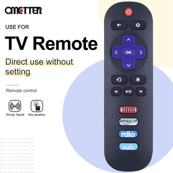 Τηλεχειριστήριο RC280 Για Τηλεόραση Smart LED TCL Roku για Netflix, Hulu, DirecTV Vudu Key 55UP120 32S4610R 50FS3750 32FS3700