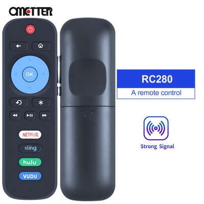 RC280 daljinski upravljač za TCL Roku Smart LED TV televizor za Netflix, Hulu, DirecTV Vudu ključ 55UP120 32S4610R 50FS3750 32FS3700